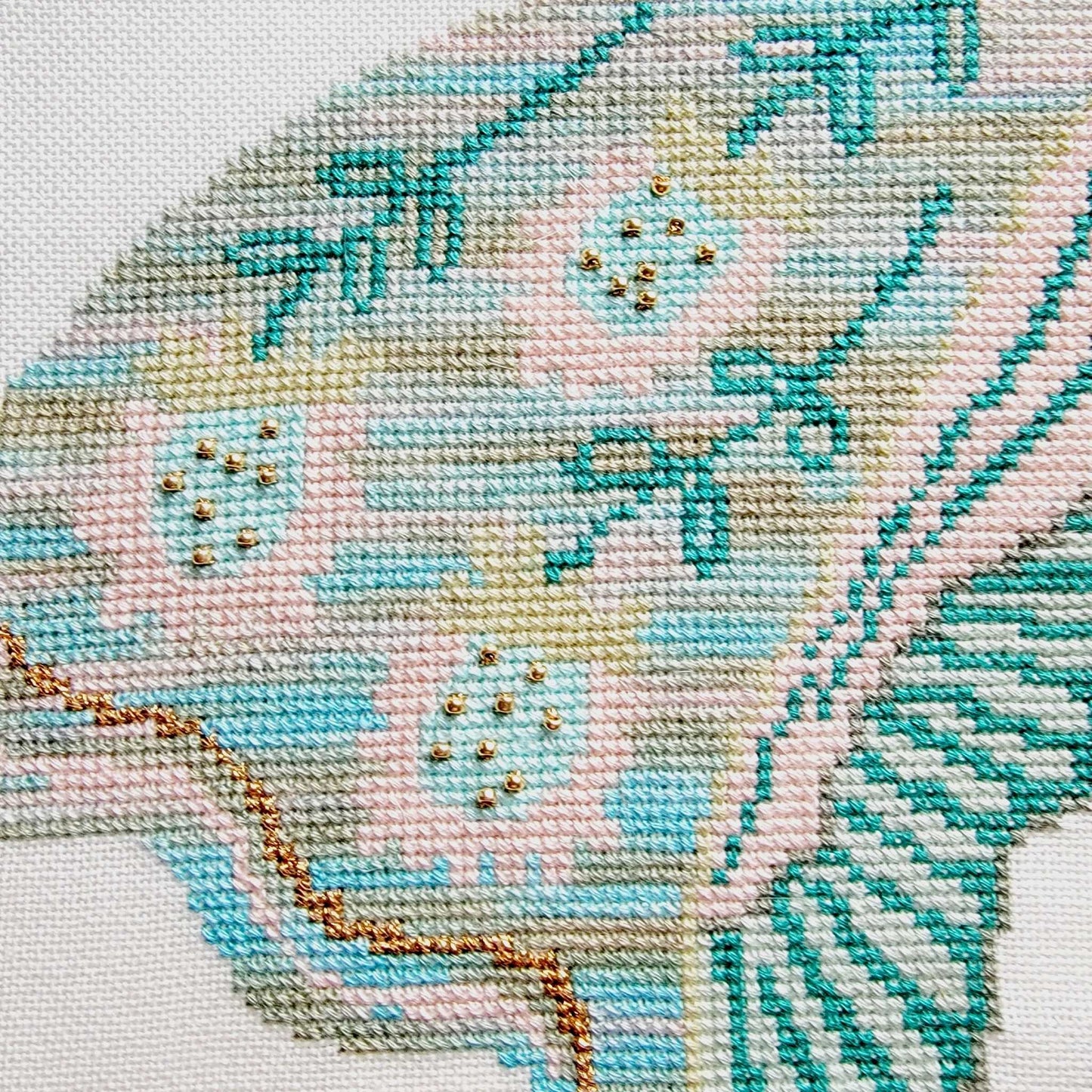Flower Moth II Cross Stitch Pattern PDF