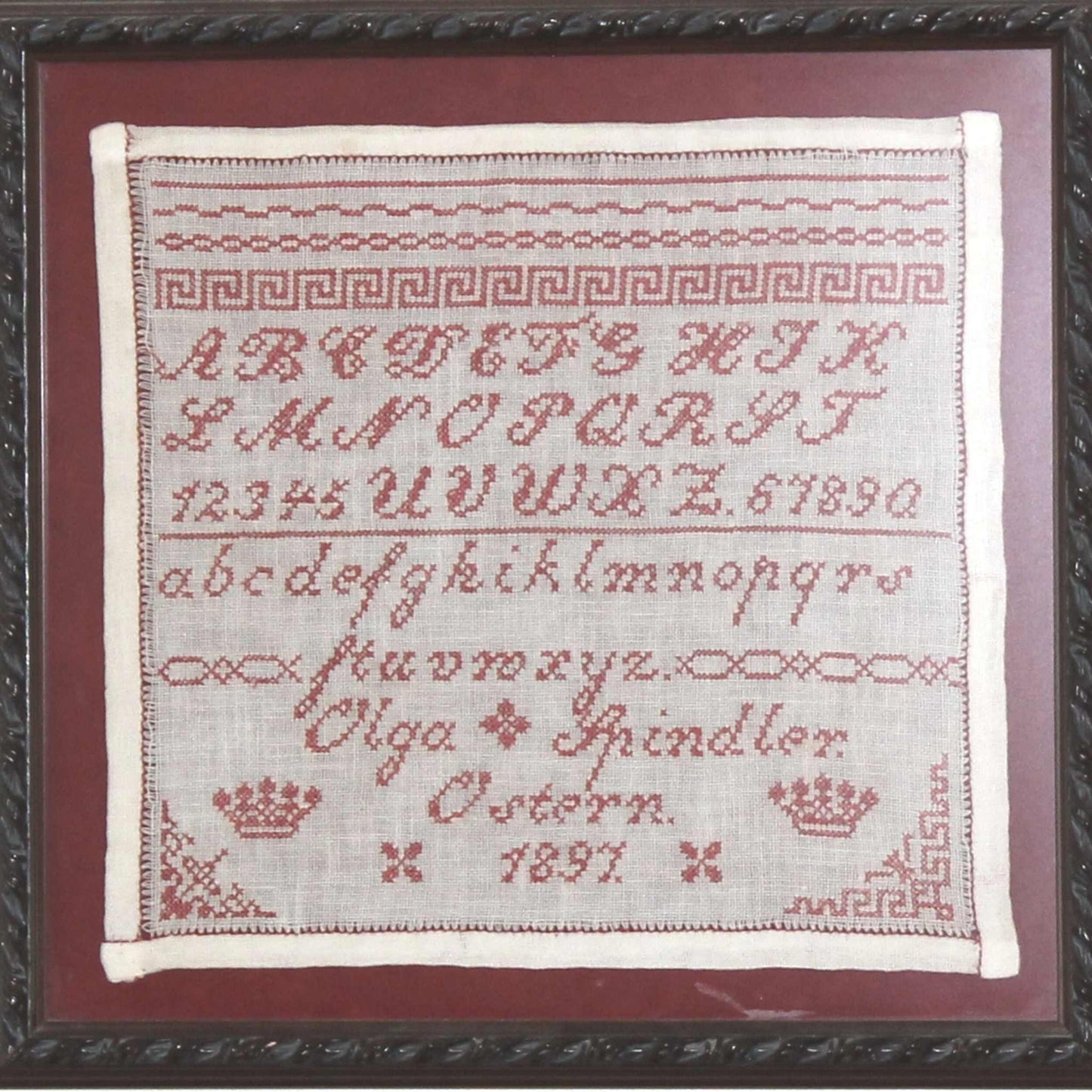Olga Spindler 1897 Sampler Pattern PDF