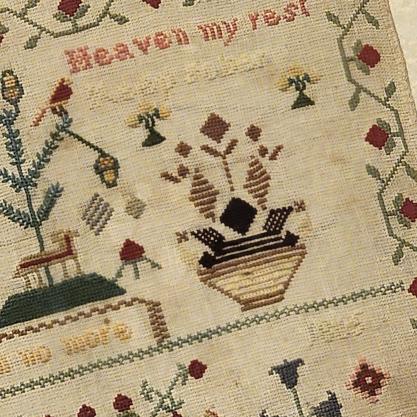 Mary Elizabeth Leet 1865 Sampler Pattern PDF