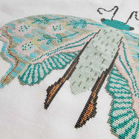 Flower Moth II Cross Stitch Pattern PDF