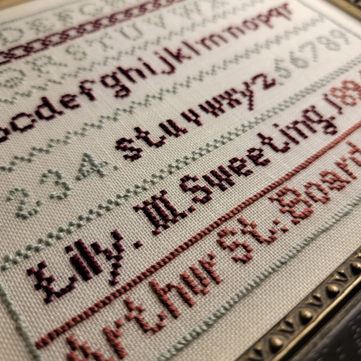 Lily M. Sweeting 1895 Sampler Pattern PDF