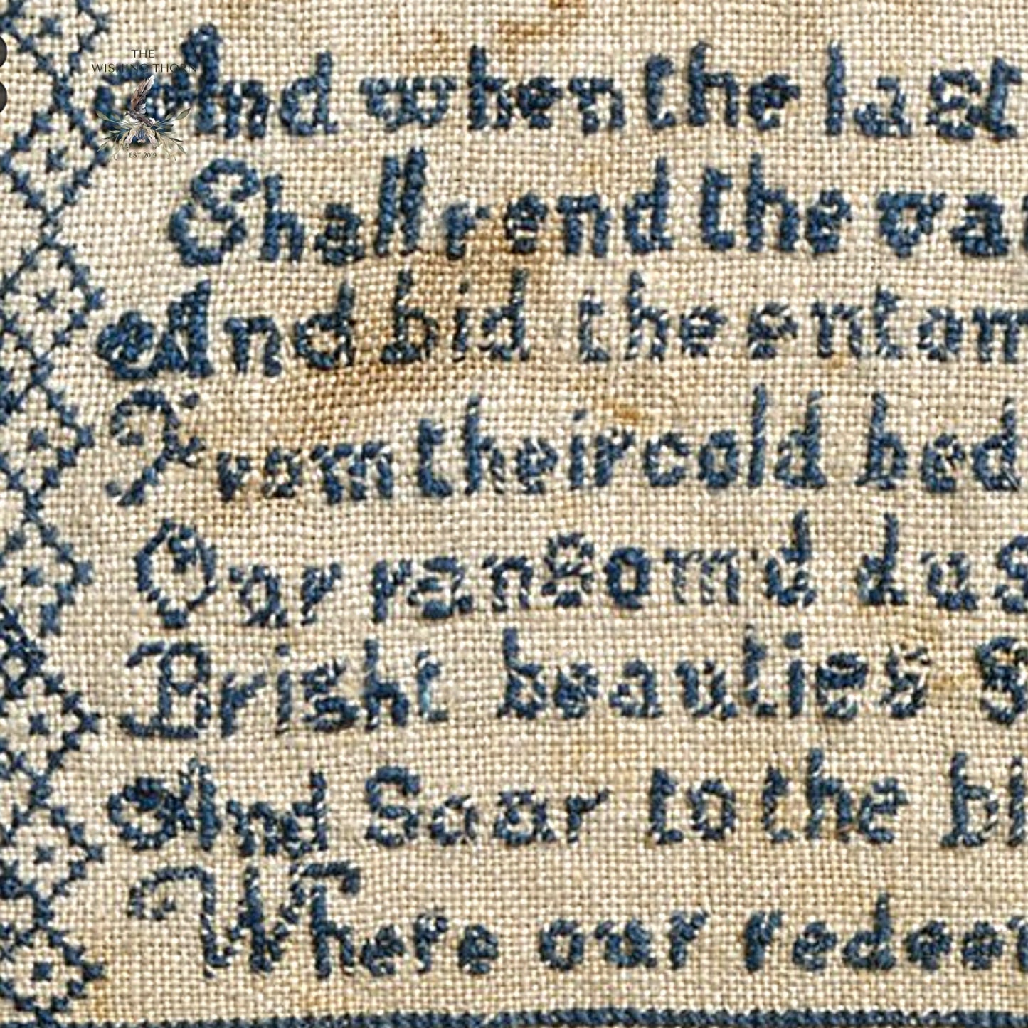 Ann McFarlan Sampler 1827