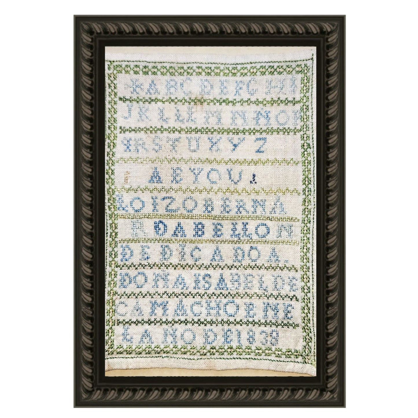 Bernarda Bellon 1838 Sampler Pattern PDF