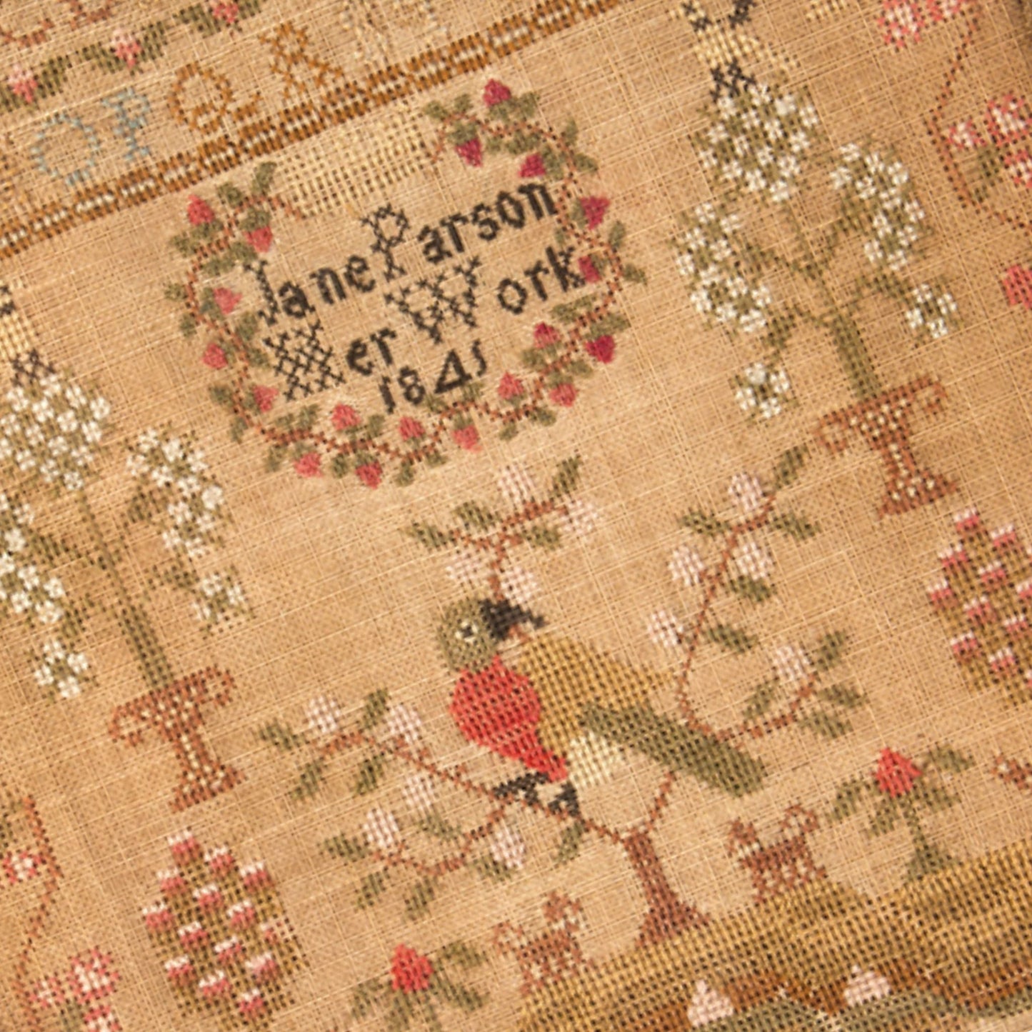 Jane Parson Sampler Pattern 1841 PDF