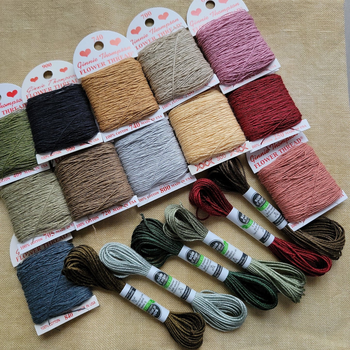 Eliza Jane Smyth 1840 Sampler Thread pack