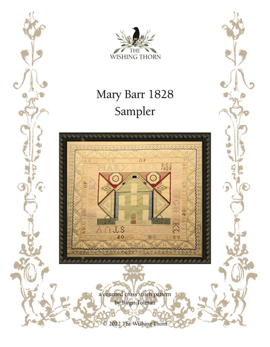 Mary Barr Sampler Pattern 1828