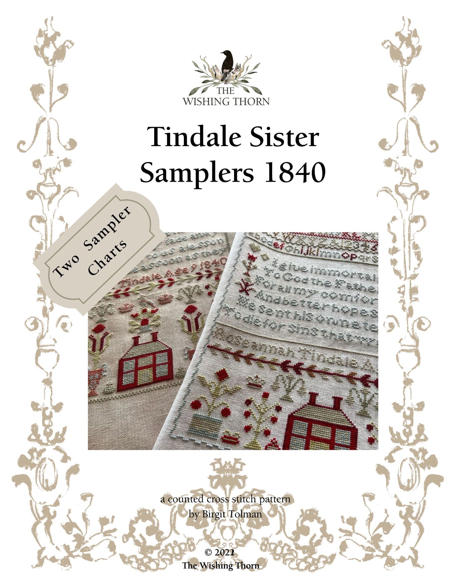 Tindale Sisters 1840 Two Samplers Together