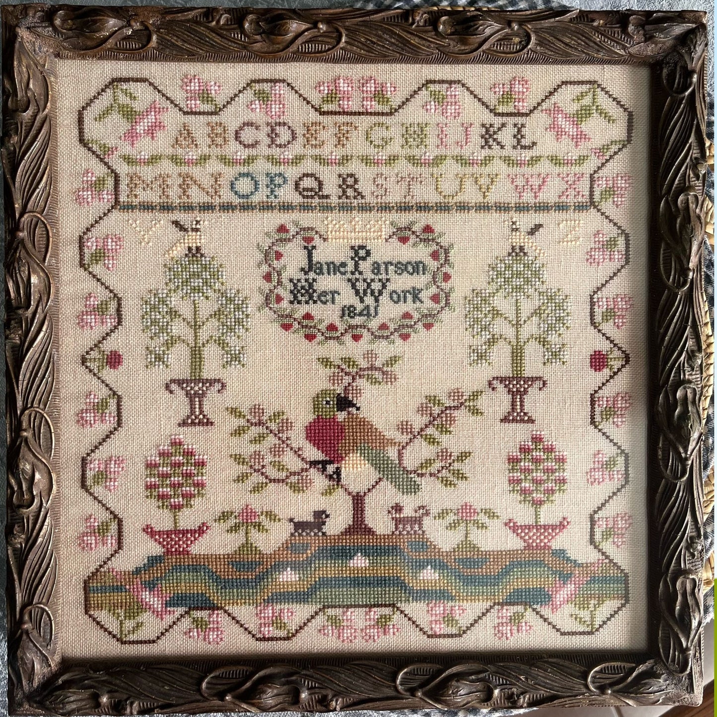 Jane Parson Sampler Pattern 1841 PDF
