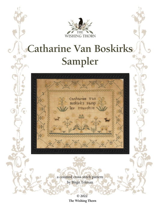 Catharine Van Boskirks 1825 Sampler Pattern