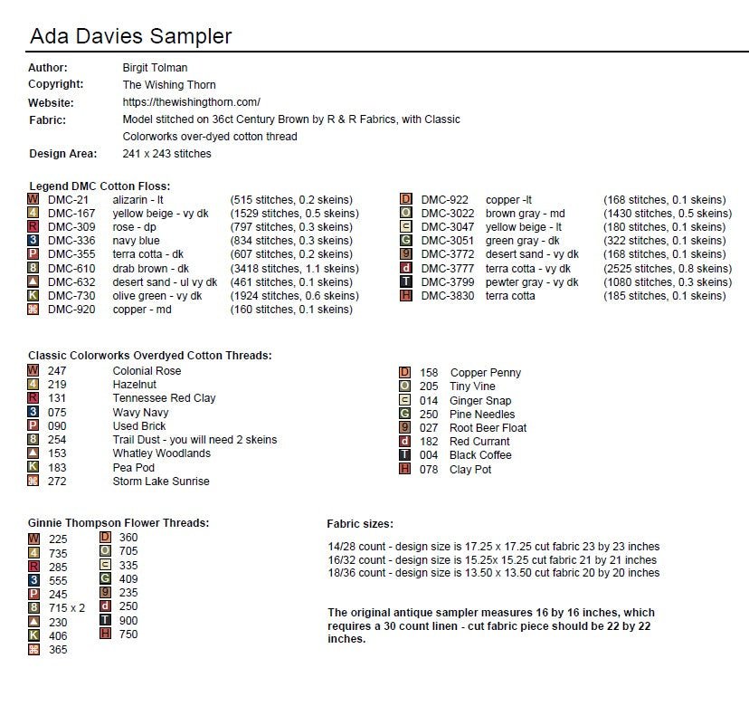 Ada Davies Thread Pack