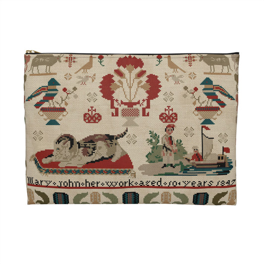Mary John Sampler Cross Stitch Project Bag | Needlework & Embroidery Pouch