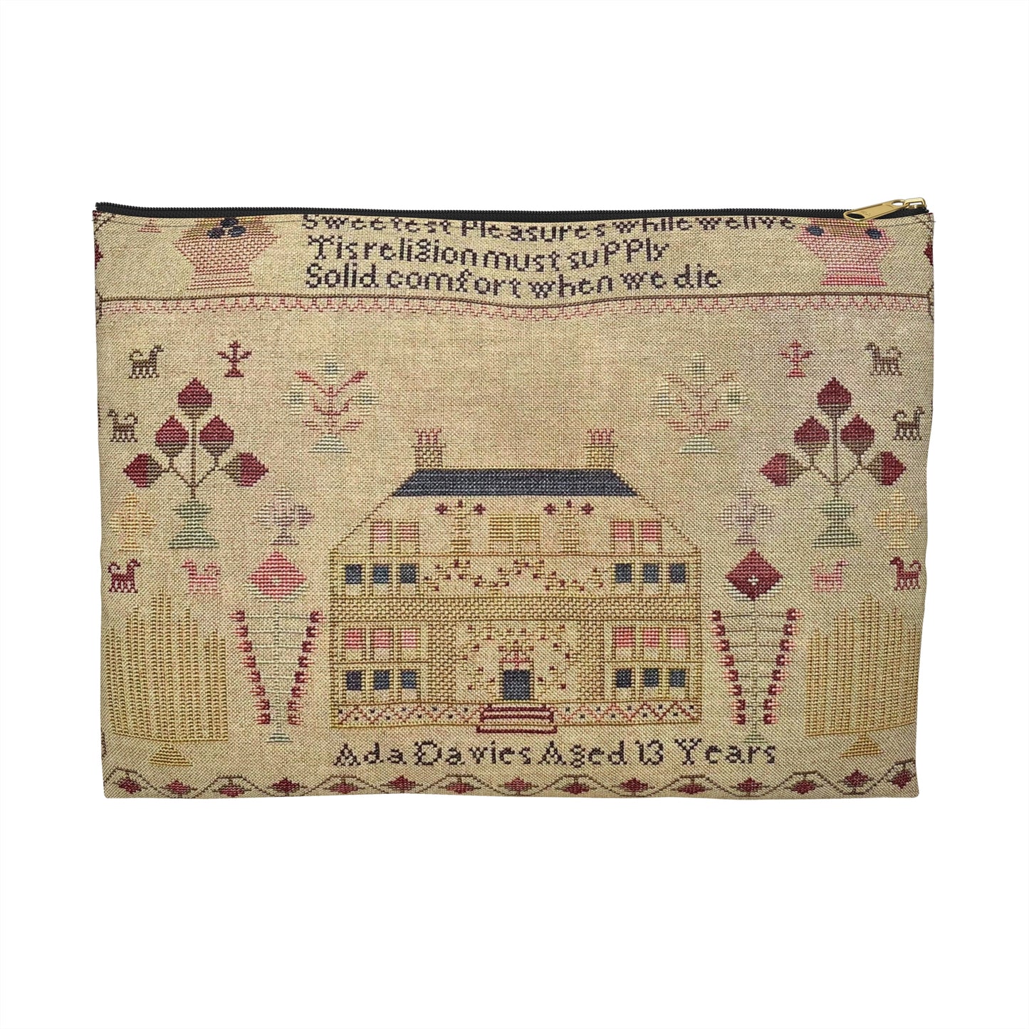 Ada Davies Sampler Cross Stitch Project Bag | Needlework & Embroidery Pouch