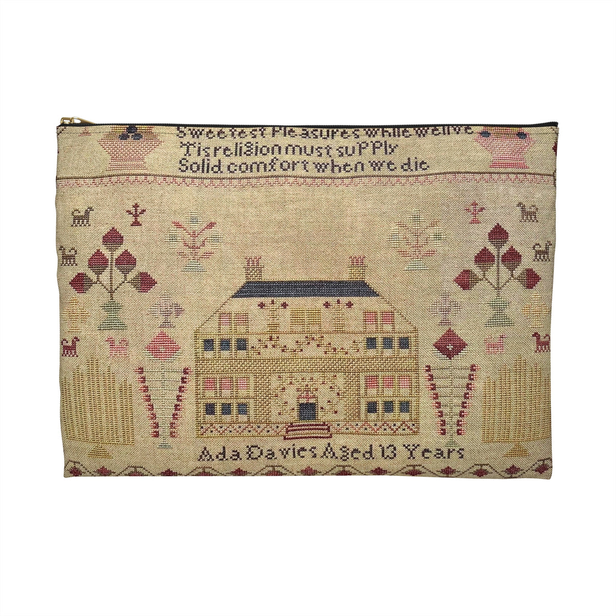 Ada Davies Sampler Cross Stitch Project Bag | Needlework & Embroidery Pouch