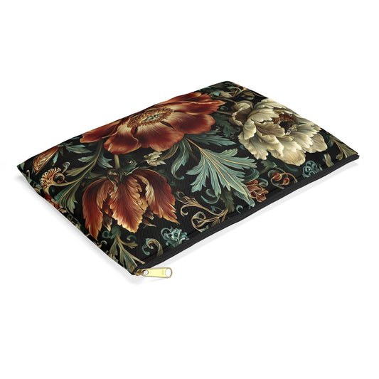 Red Flowers Pouch
