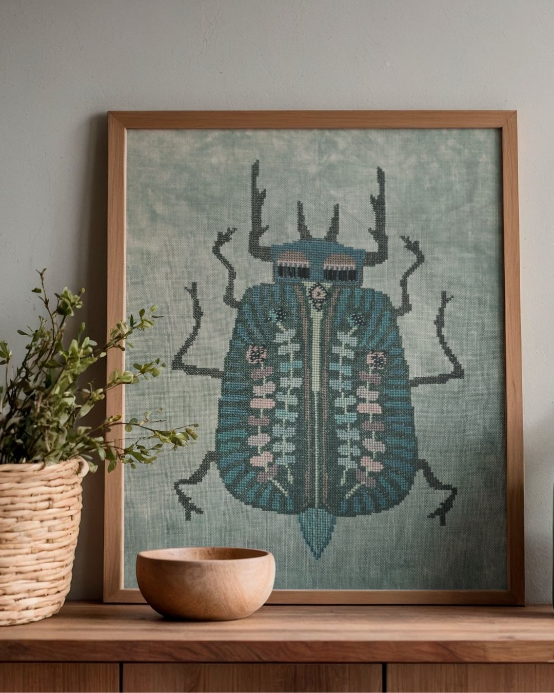 Flower Scarab PDF Pattern
