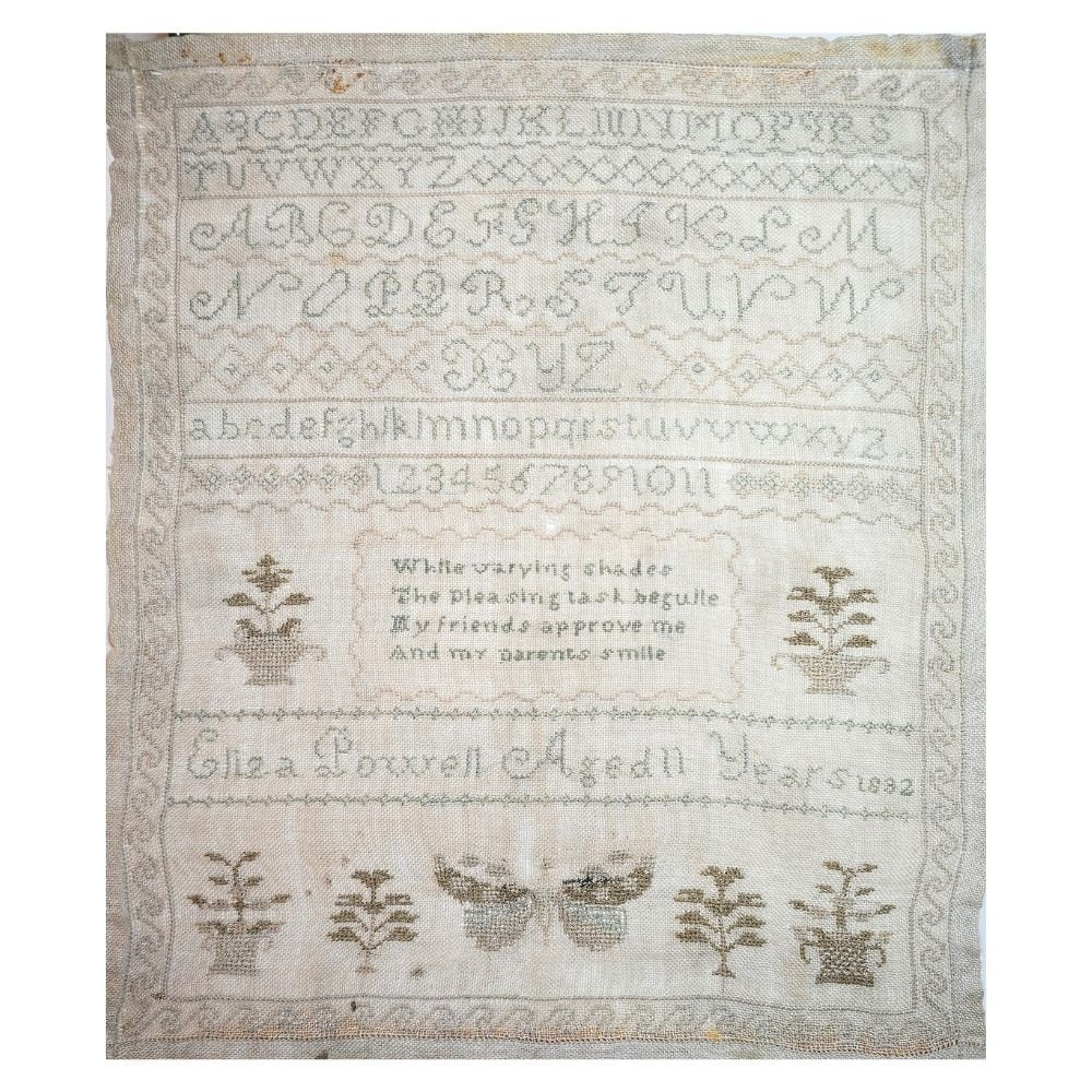Eliza Powell Sampler Cross Stitch Pattern PDF