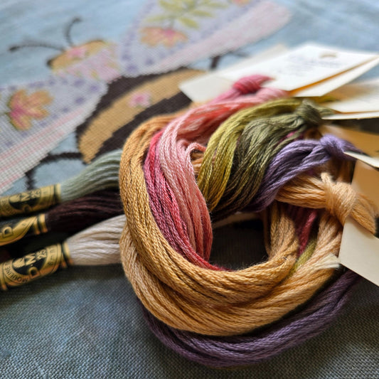 Flower Bee Cross Stitch Thread Pack