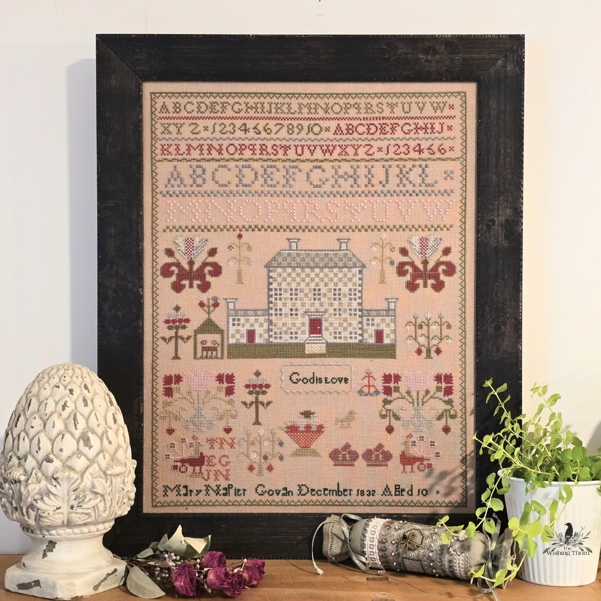 Mary Napier 1832 Sampler Pattern Paper Chart