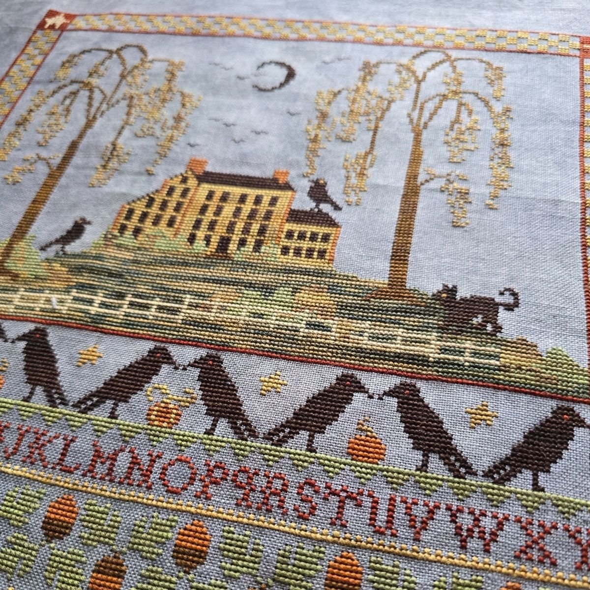 Black Moon Cottage Sampler – Cross Stitch Pattern PDF