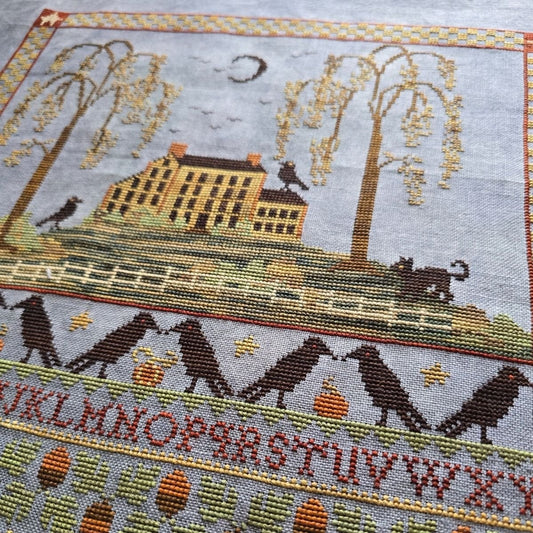 Black Moon Cottage Sampler – Cross Stitch Pattern PDF