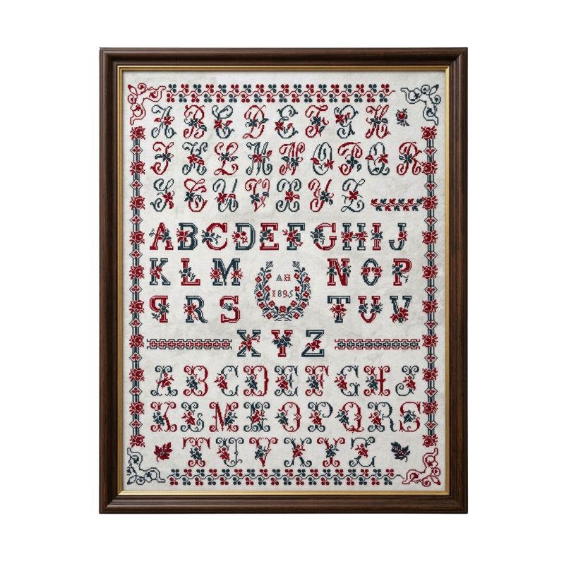 AH 1895 French Sampler Paper Chart