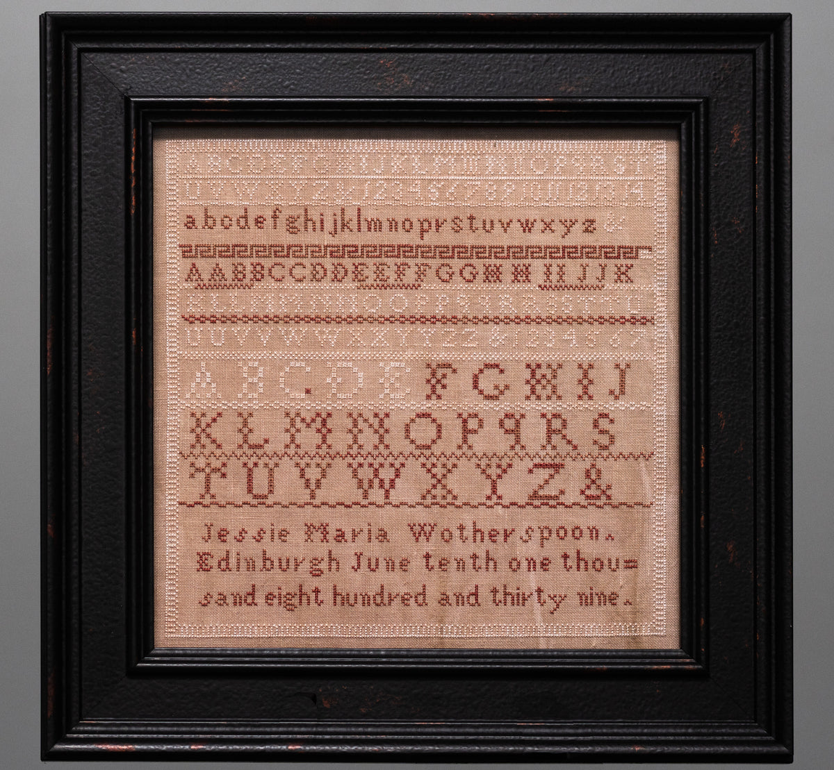 Jessie Maria Wotherspoon 1839 Sampler PDF