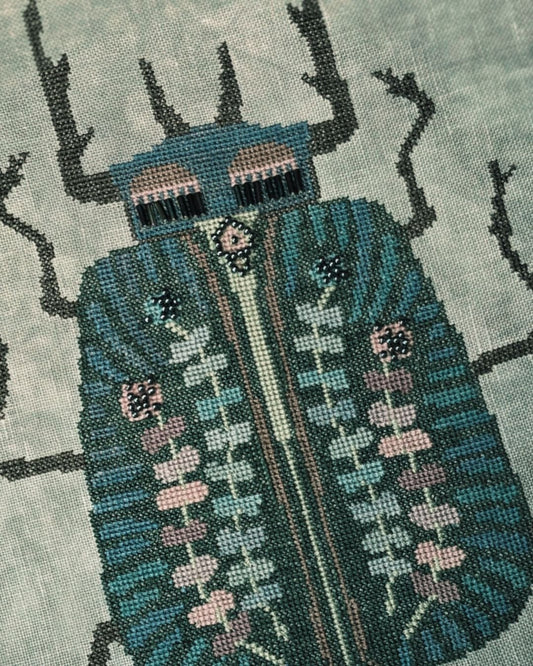 Flower Scarab PDF Pattern