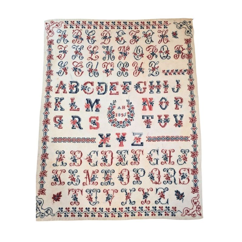 AH 1895 French Sampler Paper Chart