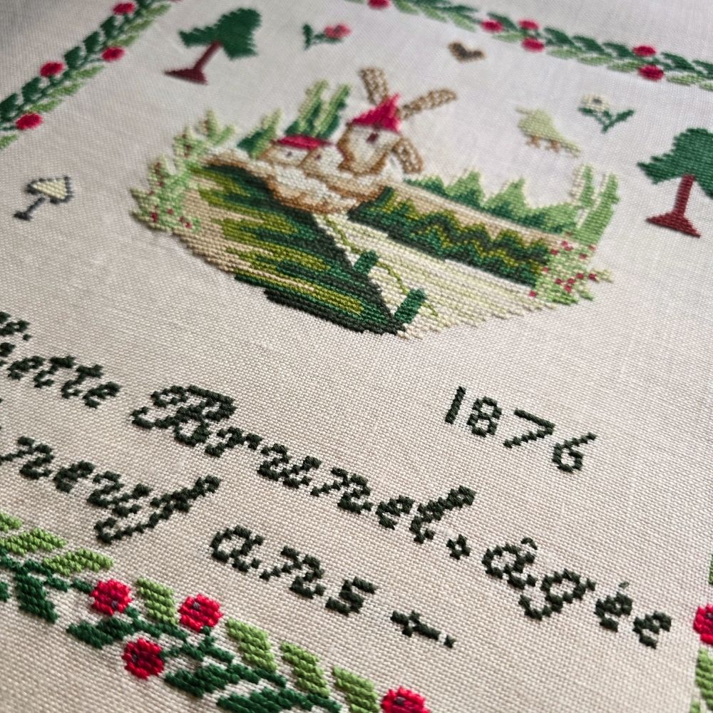 Julliette Brunel 1876 Sampler