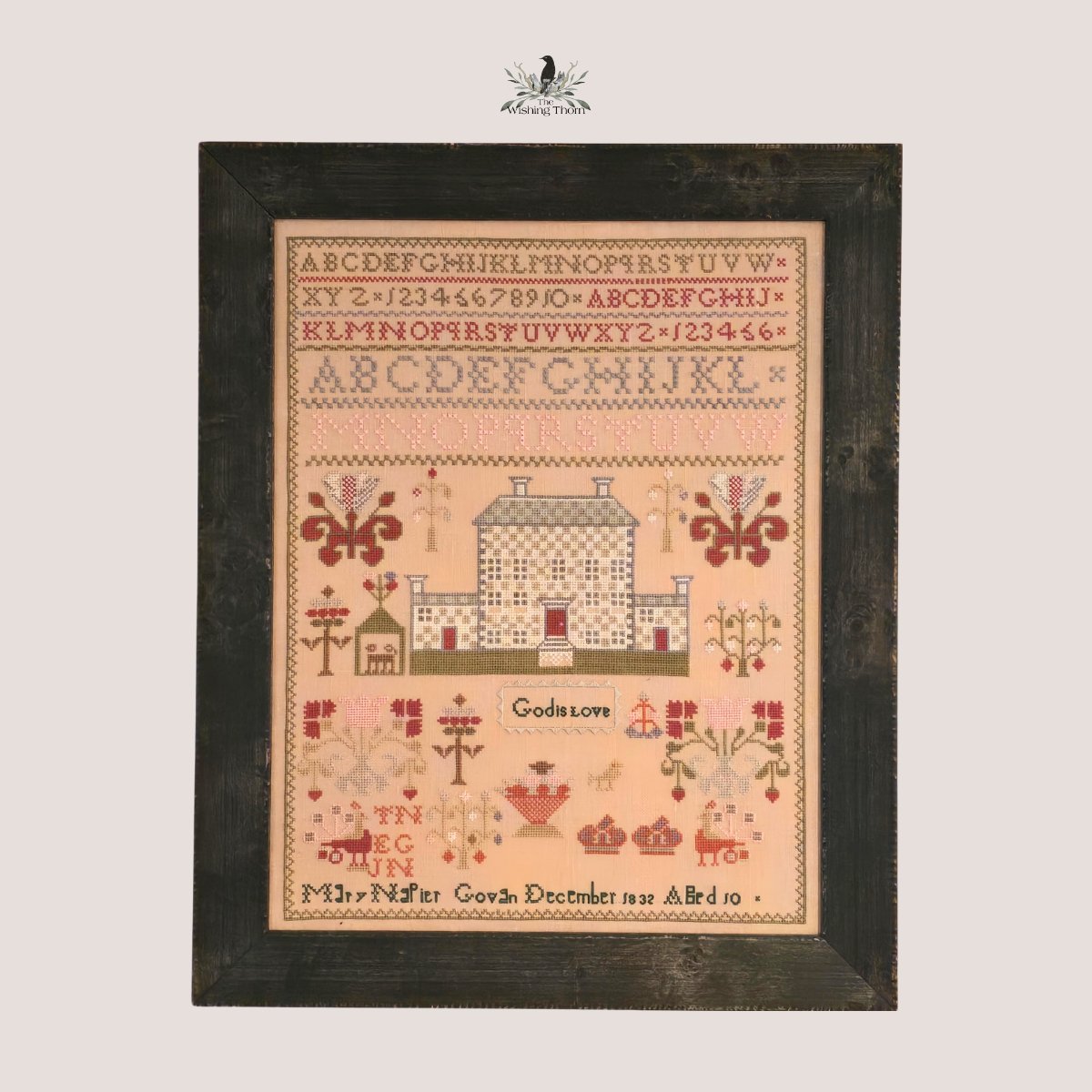 Mary Napier 1832 Sampler Pattern Paper Chart