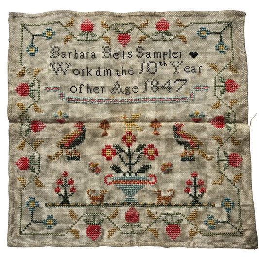 Antique Sampler From 1847