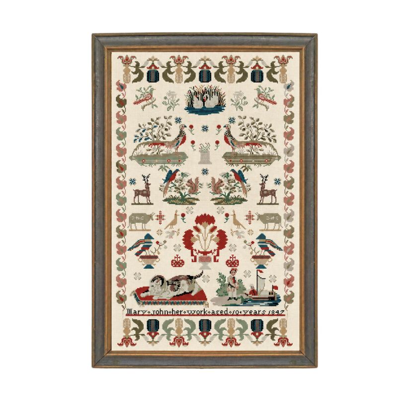 Mary John 1847 Welsh Sampler Printed Chart