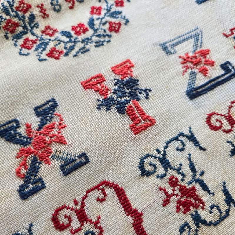 AH 1895 French Sampler Paper Chart