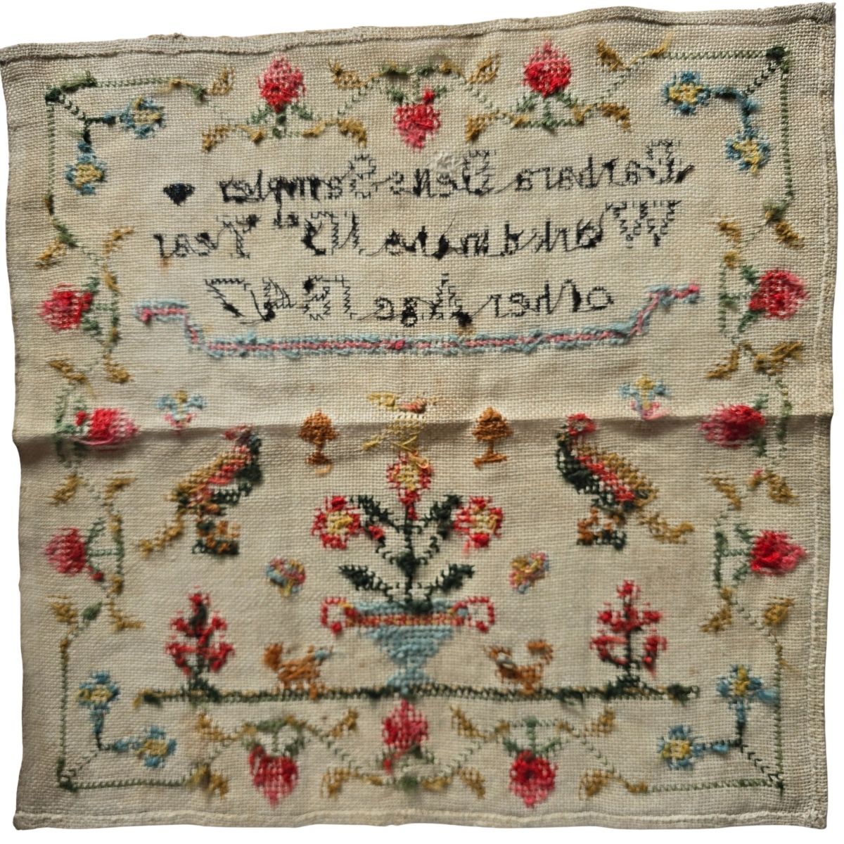 Antique Sampler From 1847