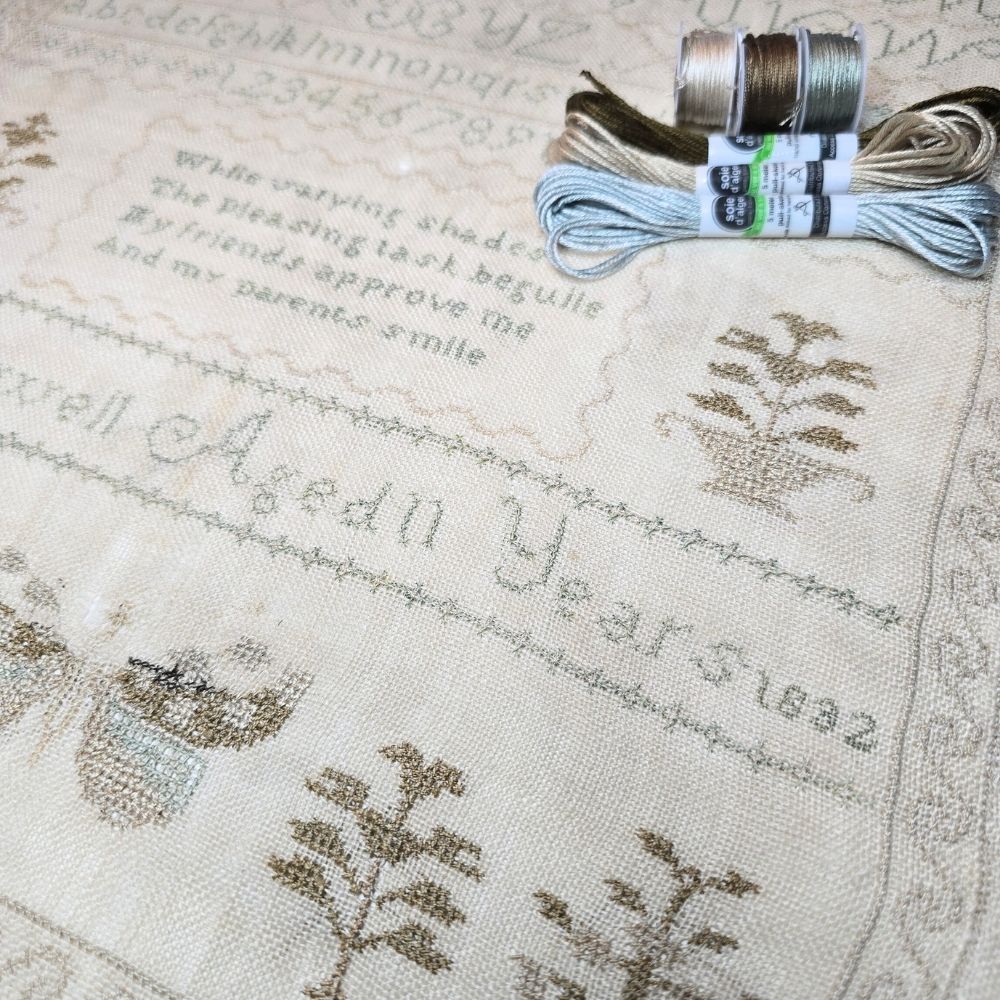 Eliza Powell Sampler Cross Stitch Pattern PDF