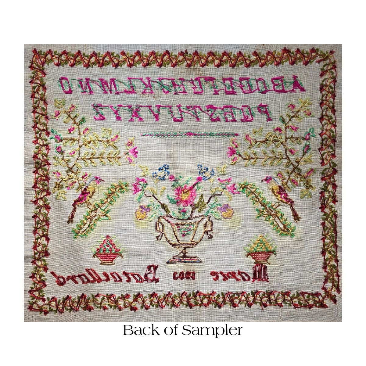 Colourful 1903 French sampler