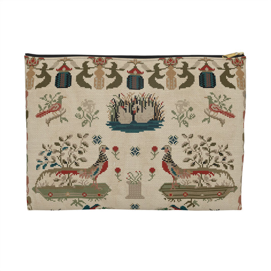 Mary John Sampler Cross Stitch Project Bag | Needlework & Embroidery Pouch