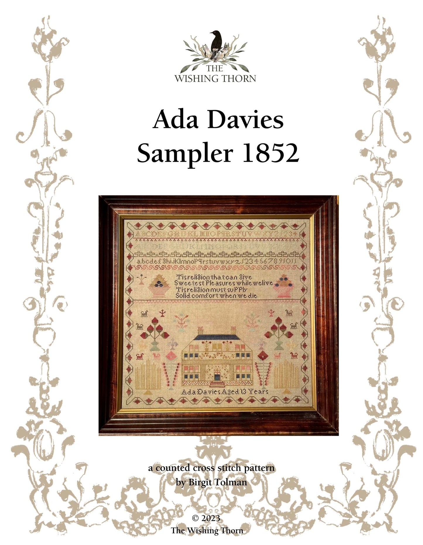 Ada Davies 1852 Sampler Paper Chart