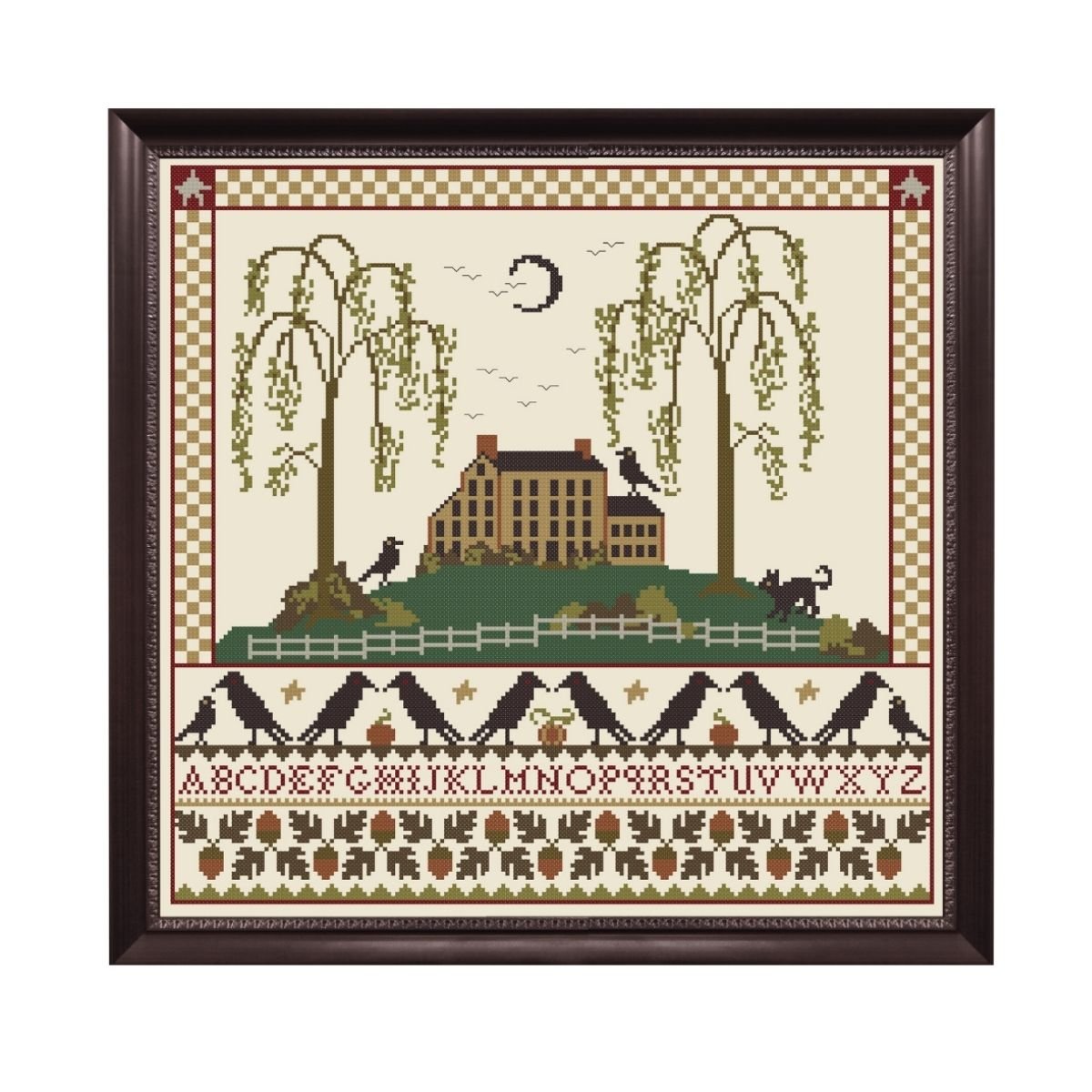 Black Moon Cottage Sampler – Cross Stitch Pattern PDF
