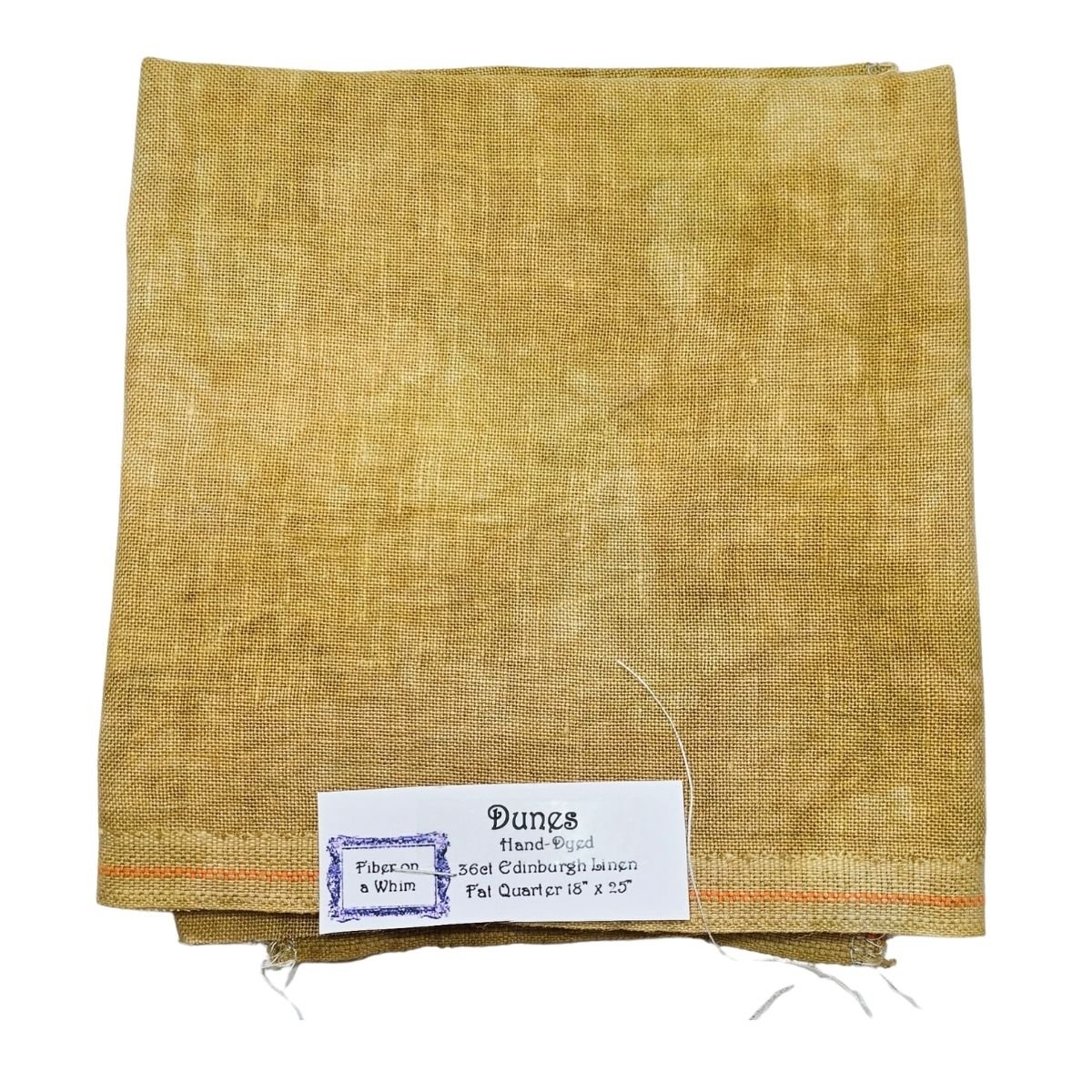 36 Count Linen by Fiber on a Whim Fat Quarter, Hand-Dyed Cross Stitch Fabric (Multiple Colors)