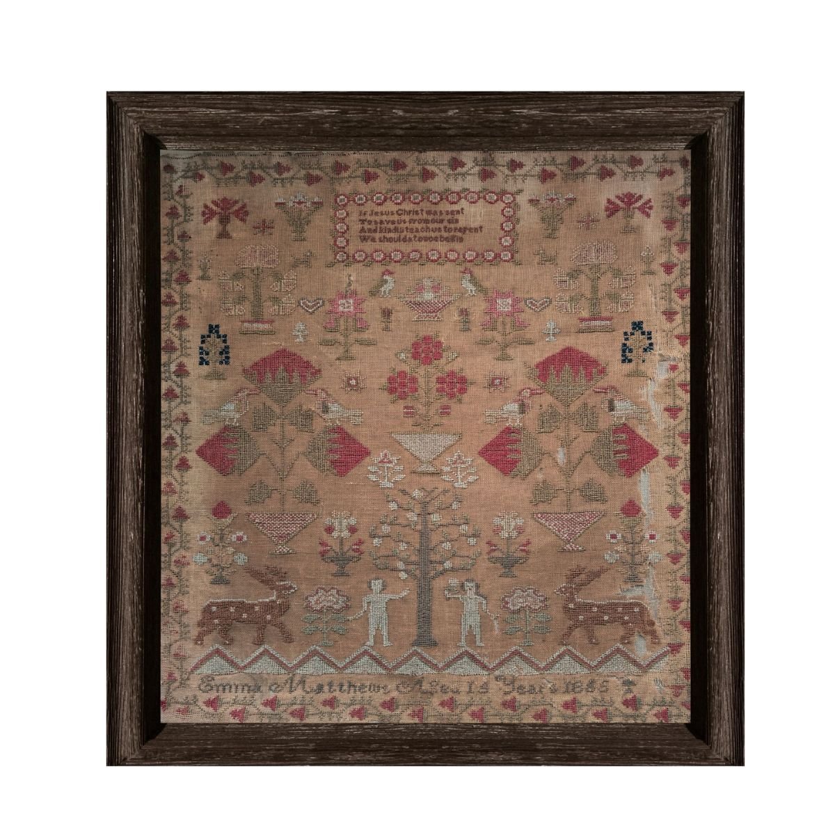 Emma Matthews 1855 Sampler – Cross Stitch Pattern PDF