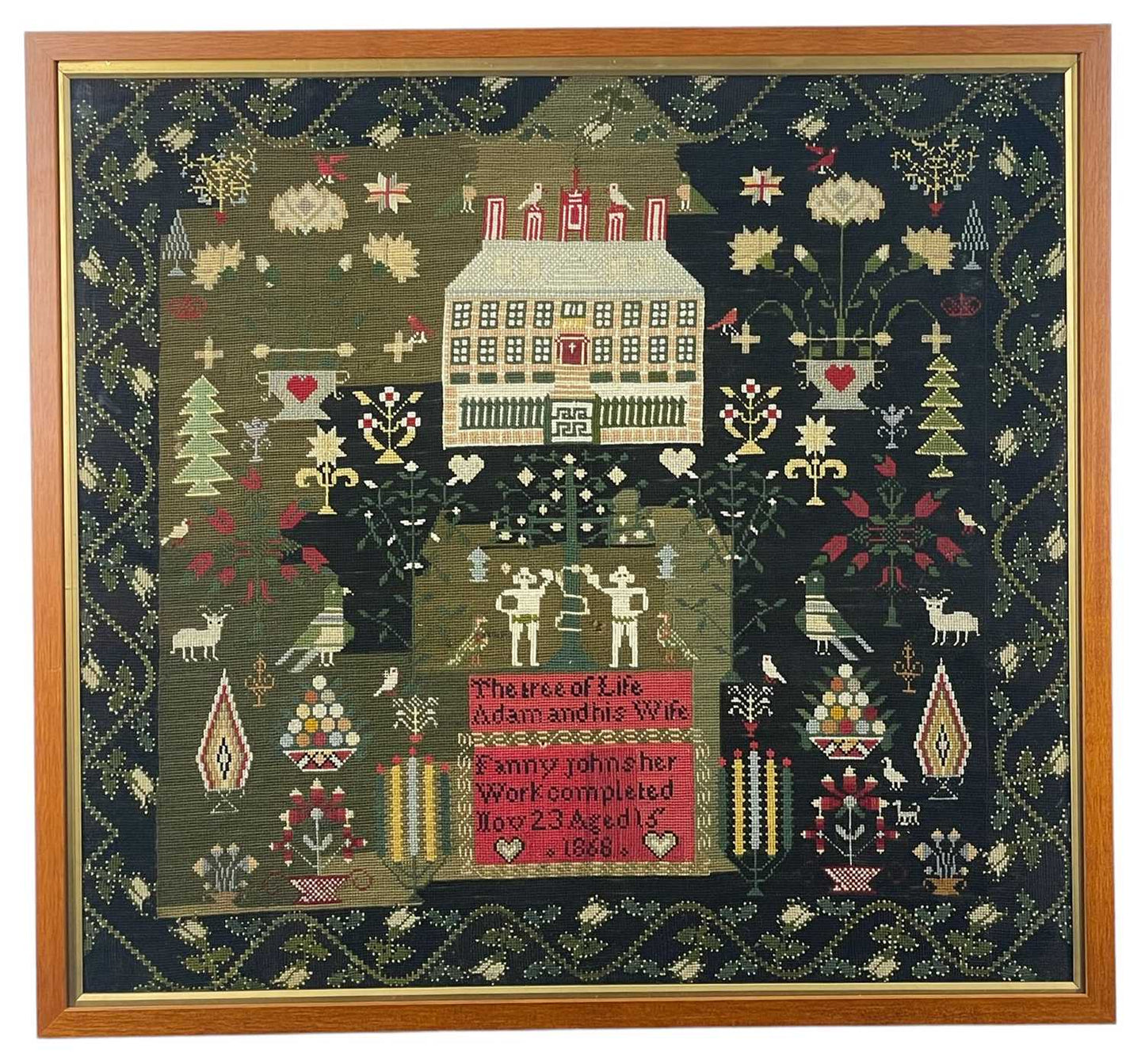 Fanny Johns Sampler kit 1868
