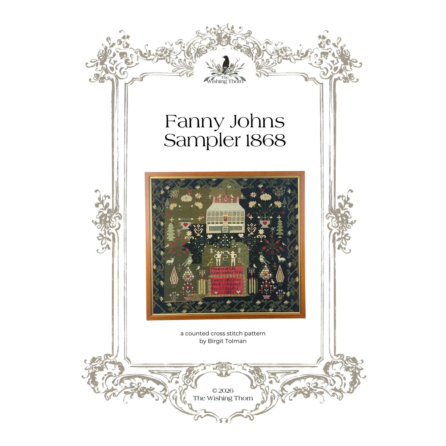 Fanny Johns Sampler kit 1868