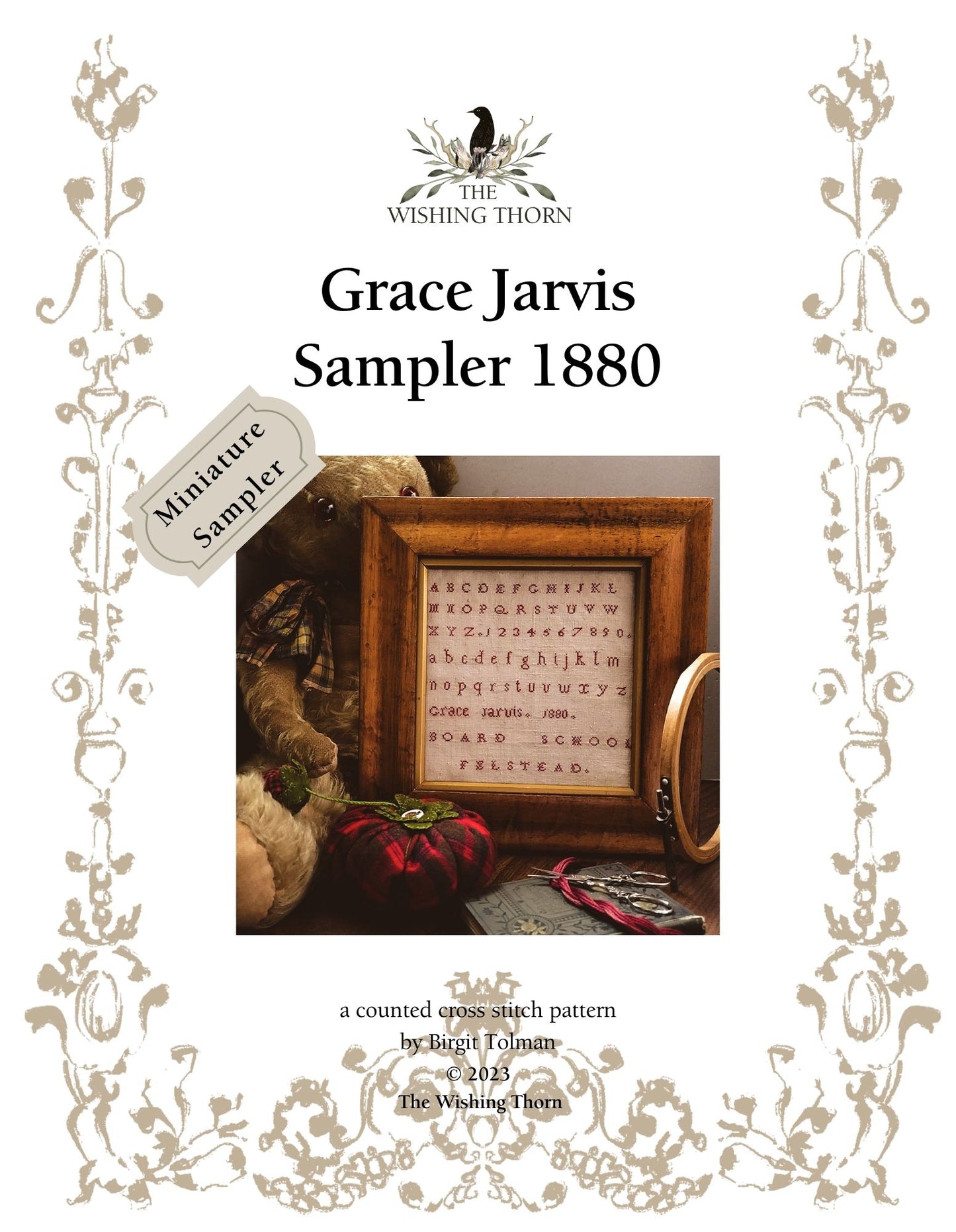 Grace Jarvis 1880 Sampler Paper Chart