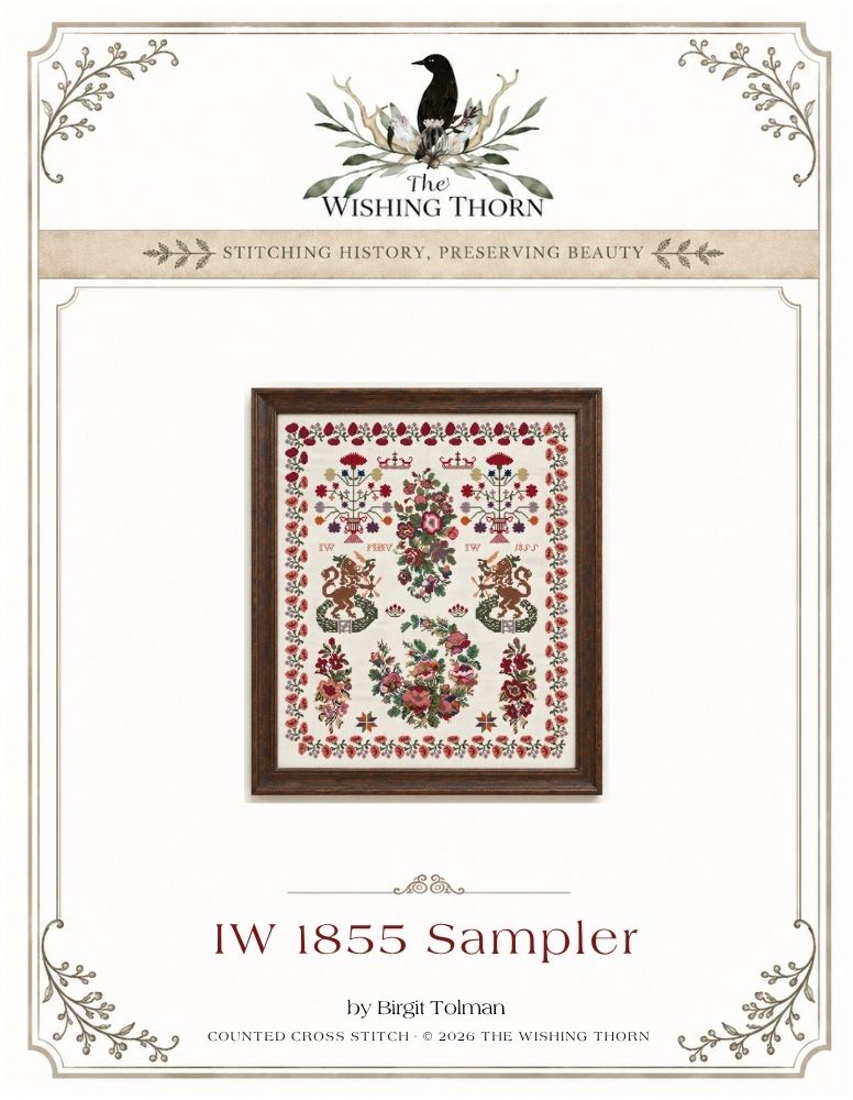 IW 1855 Dutch Sampler Cross Stitch Paper Chart