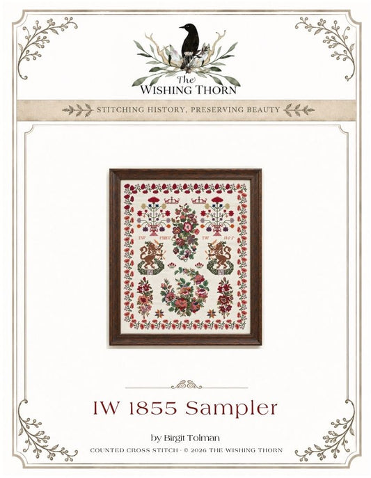 IW 1855 Dutch Sampler Cross Stitch Paper Chart