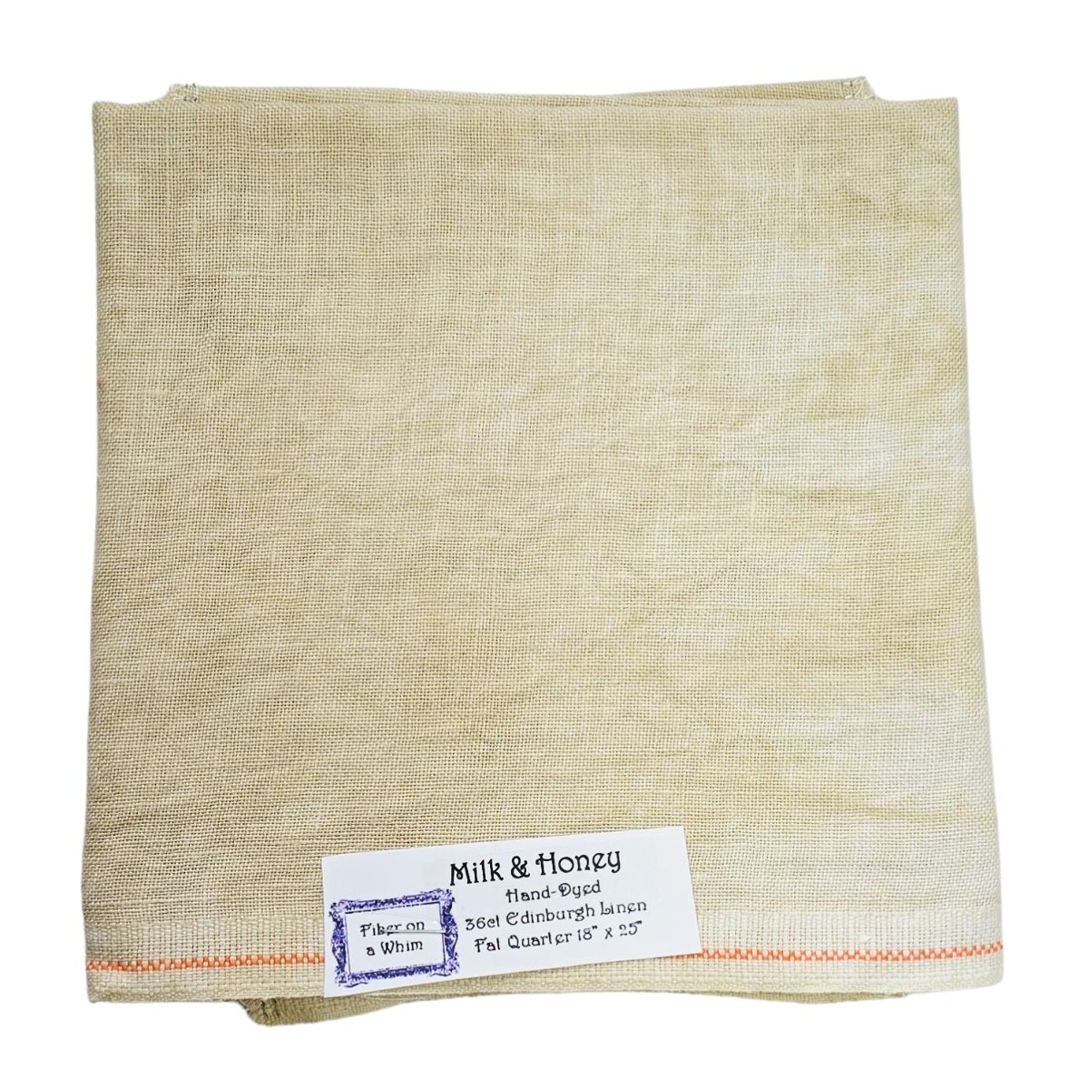 36 Count Linen by Fiber on a Whim Fat Quarter, Hand-Dyed Cross Stitch Fabric (Multiple Colors)