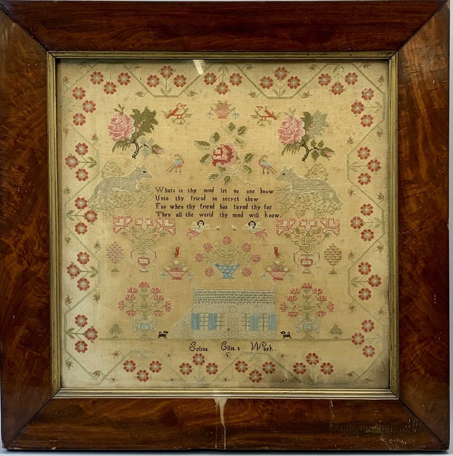 Selina Ellis 1860s Sampler Paper Chart