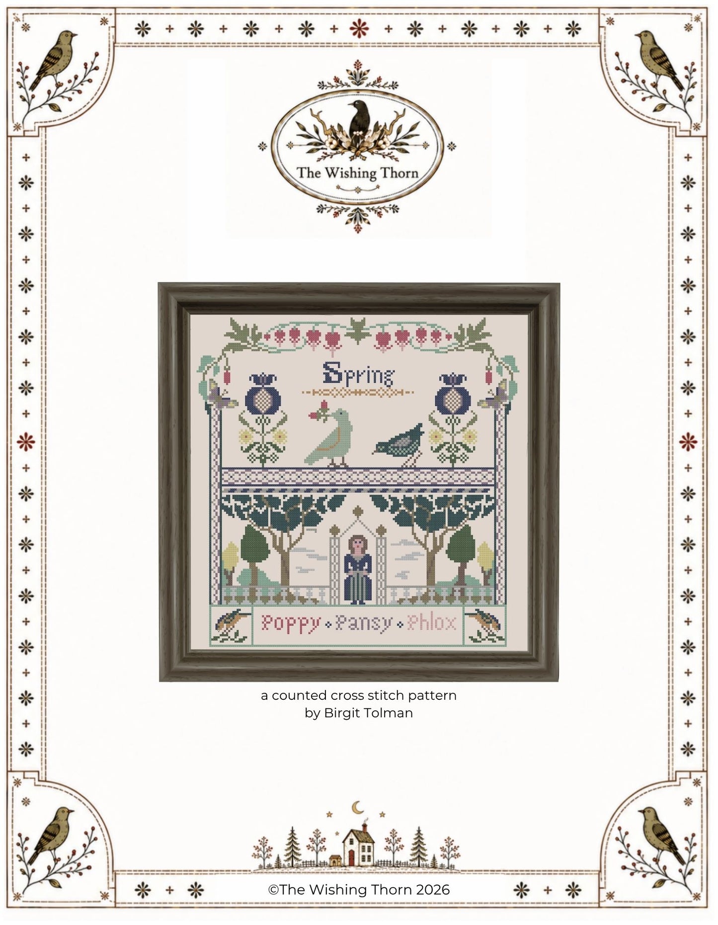 Spring Garden – Paper Cross Stitch Chart