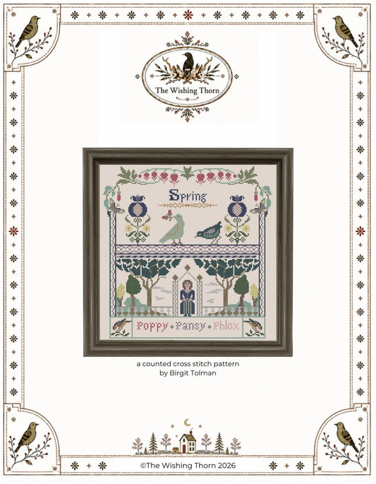 Spring Garden – Paper Cross Stitch Chart